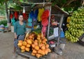 Fruits vendor near Matara. Sri Lanka