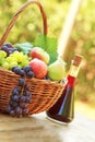 Fruits and wine