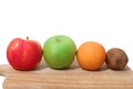 Fruits on a wooden board