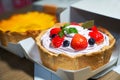 fruity berry cheese tart