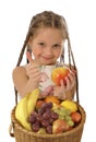 Fruity girl Royalty Free Stock Photo