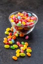Fruity jellybeans. Tasty colorful jelly beans