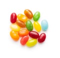 Fruity jellybeans. Tasty colorful jelly beans Royalty Free Stock Photo