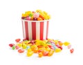 Fruity jellybeans. Tasty colorful jelly beans Royalty Free Stock Photo