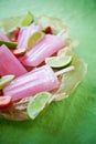 Fruity pink popsicles Royalty Free Stock Photo