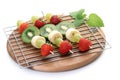 Fruity shishkabobs Royalty Free Stock Photo