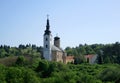 Fruskogorski monastery Sisatovac in national park Fruska Gora, Serbia Royalty Free Stock Photo