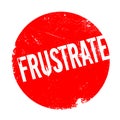 Frustrate rubber stamp