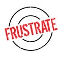 Frustrate rubber stamp