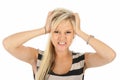 Frustrated or Angry Blonde Woman