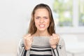 Frustrated angry woman Royalty Free Stock Photo