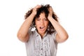 Frustrated business woman Royalty Free Stock Photo