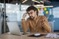 Frustrated businessman having trouble at work Royalty Free Stock Photo