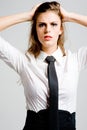 Frustrated Businesswoman Royalty Free Stock Photo
