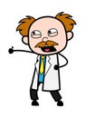 Frustrated Cartoon Scientist yelling