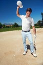 Frustrated golfer Royalty Free Stock Photo