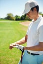 Frustrated golfer Royalty Free Stock Photo