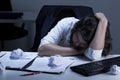 Frustrated office worker Royalty Free Stock Photo