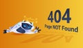 frustrated robot 404 page not found error artificial intelligence technology concept full length