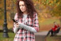 Frustrated Teenage Girl Making Mobile Phone Call