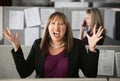 Frustrated Woman Employee Royalty Free Stock Photo