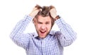 Frustrated young man Royalty Free Stock Photo