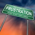 Frustration concept. Royalty Free Stock Photo