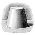 Frustum of a Cone vintage illustration Royalty Free Stock Photo