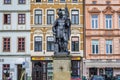 Fountain in Frydek Mistek city, Czech Republic Royalty Free Stock Photo