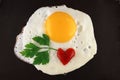 Fryed egg Royalty Free Stock Photo