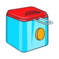 Fryer icon, cartoon style