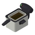 Fryer icon, isometric style