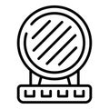 Fryer maker icon outline vector. Waffle iron