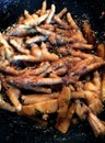Frying Chicken Feet Royalty Free Stock Photo