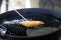 Frying, deepfrying snack or pacora, street food