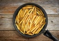 Frying french fries Royalty Free Stock Photo