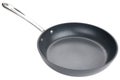 Frying pan. Ceramic nonstick pan with stainless steel handle. Fry pan for cooking. Gray ceramic coating