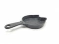 Frying pan or frypan or skillet a flat-bottomed pan used for frying, searing, and browning foods in white isolated background 03 Royalty Free Stock Photo