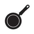 Frying Pan Icon for Cooking and Kitchen Design Royalty Free Stock Photo