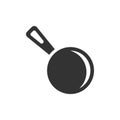 Frying pan icon in flat style. Cooking pan illustration on white Royalty Free Stock Photo