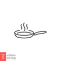 Frying pan icon. Fry or roast food cooked symbol