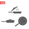 Frying pan icon. Vector concept illustration for design. eps 10 Royalty Free Stock Photo