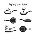 Frying pan icon vector illustration Royalty Free Stock Photo