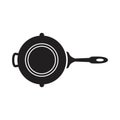 frying pan icon vector illustration Royalty Free Stock Photo
