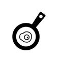 Frying pan icon vector isolated on white background, Frying pan sign , food symbols
