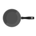 Frying pan isolated on white background. Kitchenware icon vector