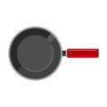 Frying pan isolated on white background. Kitchenware icon vector Royalty Free Stock Photo