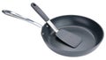 Frying pan and Silicone Spatula. Ceramic nonstick pan with stainless steel handle. Set of Fry pan for cooking