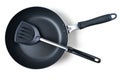 Frying pan and spatula Royalty Free Stock Photo