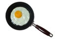 Frying pan with sunny side up egg Royalty Free Stock Photo